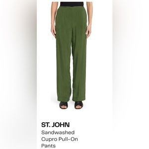 NWT St John Sandwash Cupro pull on pants $795